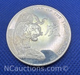 2022 Year Of the Tiger 1 Troy Oz .999 Fine Silver Coin
