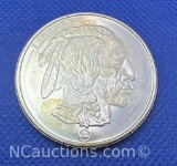 Indian Head 1 Troy Oz .999 Fine Silver Buffalo Bullion Coin
