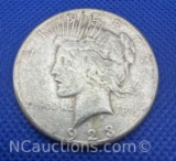 1923-S Silver Peace Dollar 90% Silver Coin 26 Grams