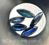 Marquise Cut Blue Sapphire Gemstones 3.5 Ct