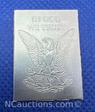 SMI In God We Trust 1/4 Oz .999 Fine Silver Bullion Bar