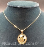 14kt Gold Mickey Pendant Necklace 2 Grams