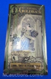 Nevada Goldback 1/1000th Troy Oz 24k Gold Bill
