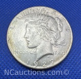 1927-S 90% Silver Peace Dollar Coin 26 Grams