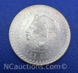 1948 Mexico Cinco Pesos 90% Silver Coin 30 Grams