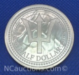 2024 Barbados 1 Troy Oz .999 Fine Silver Half Dollar Bullion Coin
