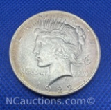 1922 Silver Peace Dollar 90% Silver Coin 26 Grams