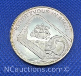 Mans Greatest Adventure Rendezvous In Space 90% Silver Coin 14 Grams