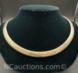 Sterling Silver Omega Chain Necklace 30 Grams