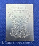 SMI In God We Trust 1/4 Oz .999 Fine Silver Bullion Bar