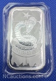 Dont Tread On Me 1 Troy Oz .999 Fine Silver Bullion Bar