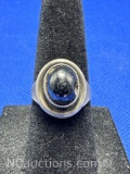 Sterling Silver Black Onyx Ring 4 Grams Size 5