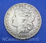 1880 Morgan Silver Dollar 90% Silver Coin 26 grams