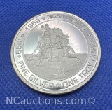 NASA Apollo 11 1 Troy Oz .999 Fine Silver Bullion Coin