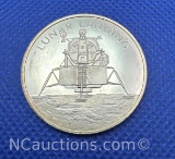 Mans Greatest Adventure Lunar Landing 90% Silver Coin 14 Grams