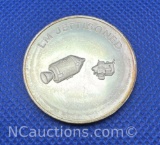 Mans Greatest Adventure LM Jettisoned 90% Silver Coin 14 Grams