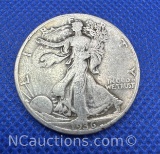 1936-D Walking Liberty 90% Silver Half Dollar Coin 12 Grams