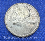 1956 Canadian Quarter 80% Silver Coin 5 Grams