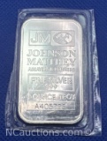JM 1 Troy Oz .999 Fine Silver Bullion Bar