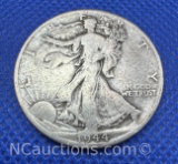 1944-D Walking Liberty 90% Silver Half Dollar Coin 12 Grams