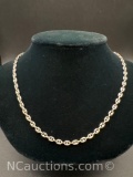 Sterling Silver Chain Link Necklace 9 Grams