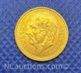 1945 Gold Dos Pesos Coin 2.1 Grams
