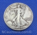 1943- D Walking Liberty 90% Silver Half Dollar coin 12 Grams
