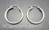 Sterling Silver Hoop Earrings 3 Grams