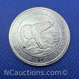 2018 Canadian Polar bear 1/2 Troy Oz .9999 Fine Silver Bullion Coin