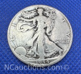 1944-D Walking Liberty 90% Silver Half Dollar Coin 12 Grams