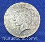 1924 Silver Peace Dollar 90% Silver Coin 26 Grams