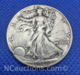 1946 Walking Liberty 90% Silver Half Dollar Coin 12 Grams