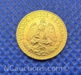 1945 Gold Dos Pesos Coin 1.7 Grams