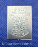 SMI In God We Trust 1/4 Oz .999 Fine Silver Bullion Bar