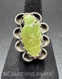 Navajo Sterling Silver Turquoise Ring 8 Grams Size 5