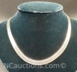Sterling Silver Herringbone Necklace 15 Grams