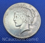 1928-S 90% Silver Peace Dollar Coin 26 Grams