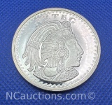 1 Troy Oz .999 Fine Silver Aztec Bullion Coin