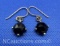 Didae Israel Sterling Silver Black Onyx Dangle Earrings 4 Grams