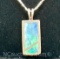 Jay King DTR Sterling Silver Opal Pendant Necklace 6 Grams