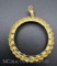 14k Gold Coin Holder Inlay Pendant 7.2 grams