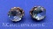 Vintage Sterling Silver Blue Stone Screw back Earrings 15 Grams