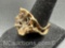 Vintage 14k Gold Ring Needs Stone 10.5 Grams Size 7
