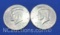 2000 and 2002 Kennedy 90% Silver Half Dollar Coin 25 Grams