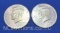 2003 and 2005 Kennedy 90% Silver Half Dollar Coins 25 Grams