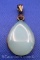 Sterling Silver Blue Stone Pendant 14 grams