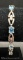 Sterling Silver Blue Topaz Tennis Bracelet 10 grams