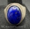 Sterling Silver Blue Lapis Ring 13 grams size 12