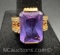 Sterling Silver Purple Stone Ring 8 grams size 9