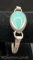 Sterling Silver Turquoise Bangle Bracelet 20 grams